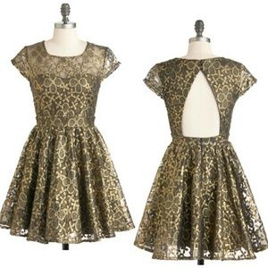 Modcloth Golden Gardens Dress