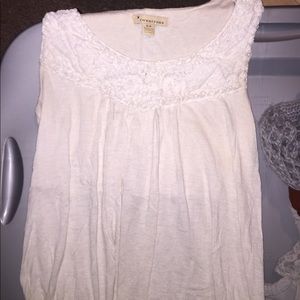 White rose tank top