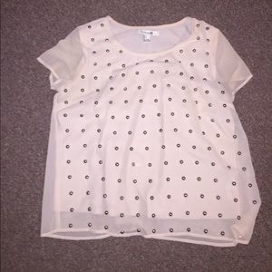 White beaded top
