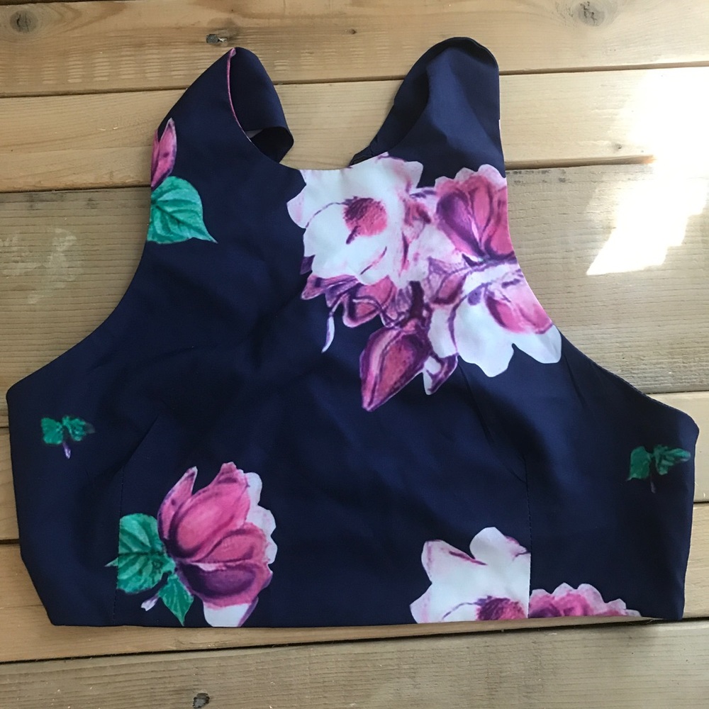 Floral crop top