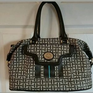 Tommy Hilfiger Monogrammed Handbag Purse