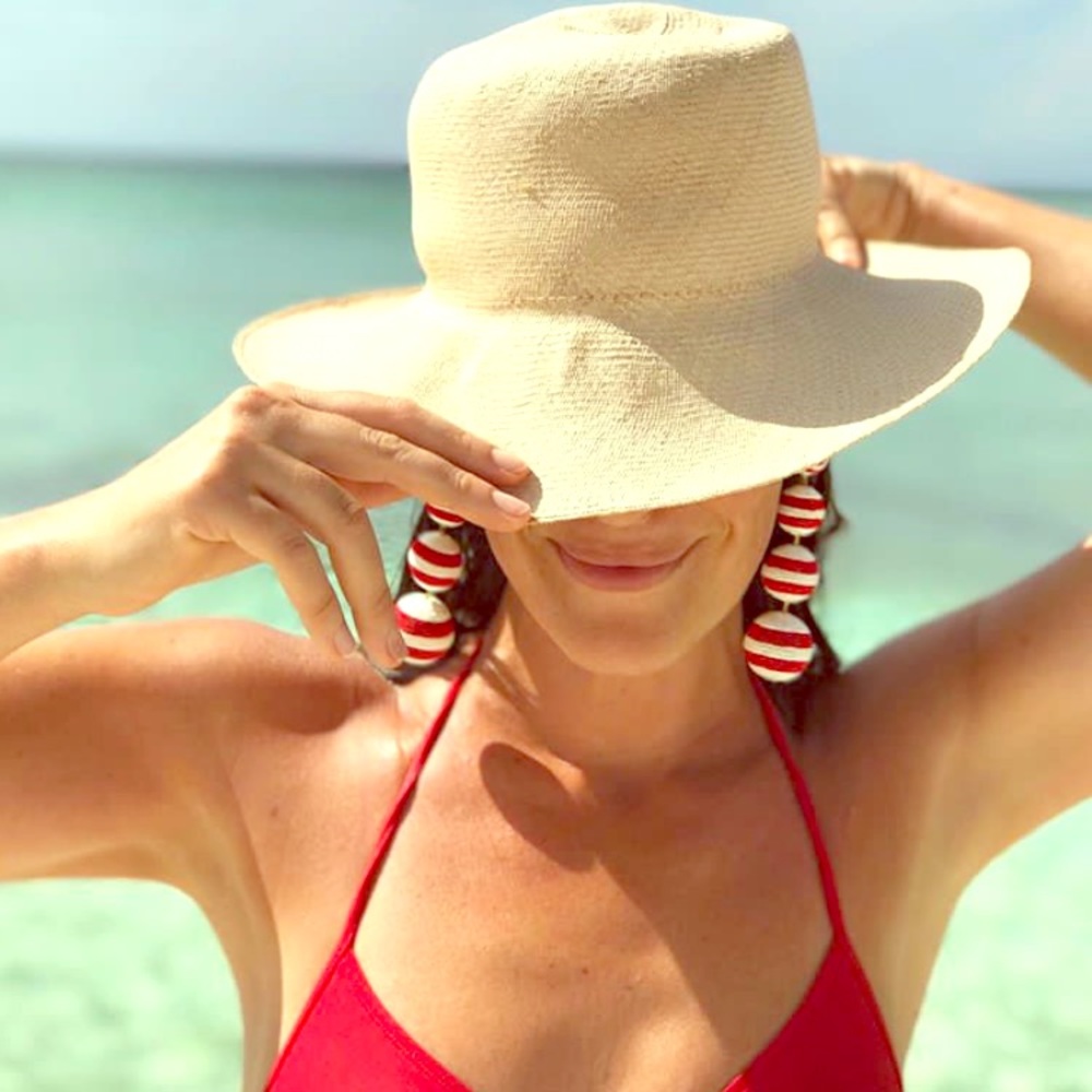 Rebecca de Ravenel 4-Drop Classic Stripe Earrings