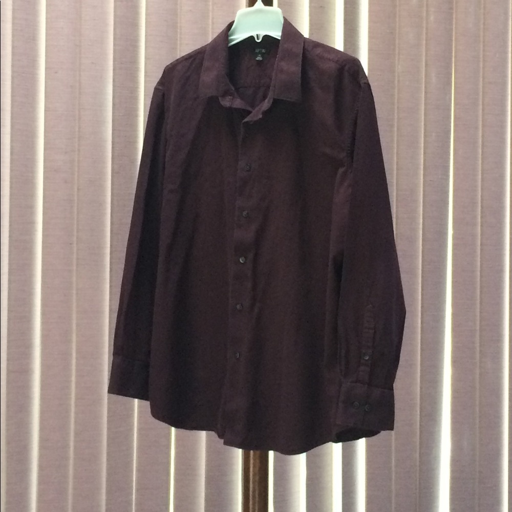 Apt. 9. Burgundy button down.