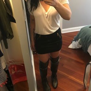 Express black skirt