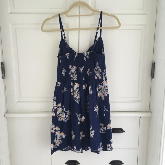Navy Floral Dress - Picture 3 of 5