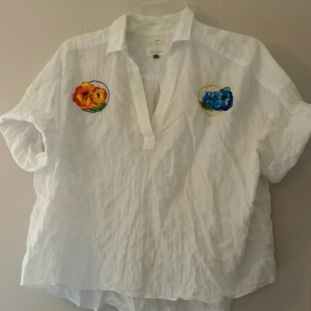 Hand embroidered blouse