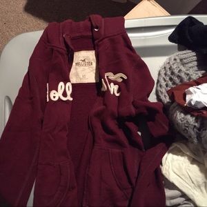 Maroon Hollister jacket