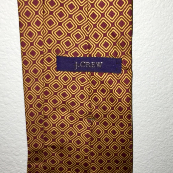 J. Crew burgundy and gold tie - Picture 3 of 3