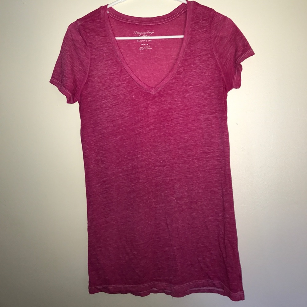 Pink vneck