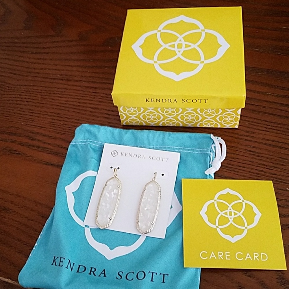 NWT KS Lauren Earrings w/dust bag and box