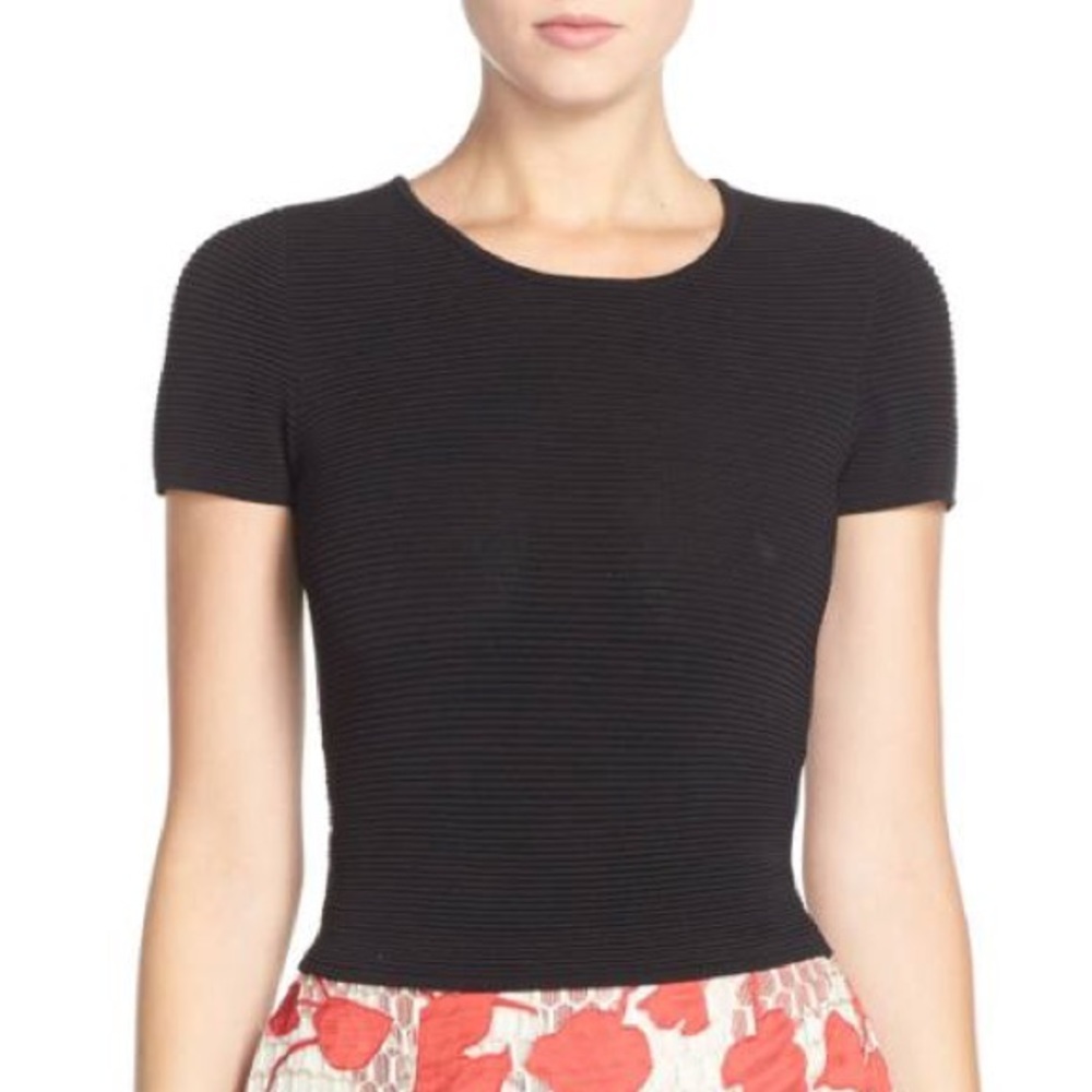 Sachin & Babi Noir 'Kyo' Ribbed CropTop Never Worn