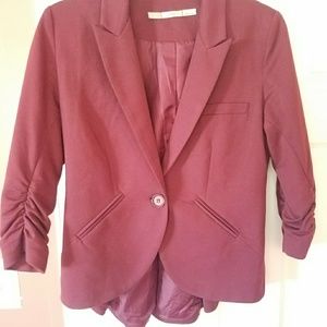 burgundy Gibson blazer
