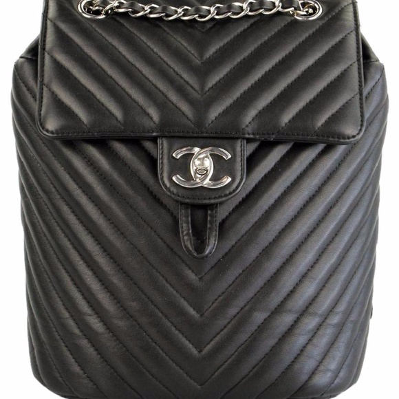 SOLDAuth RARE Chanel Urban Spirit Chevron Backpack - Picture 8 of 8
