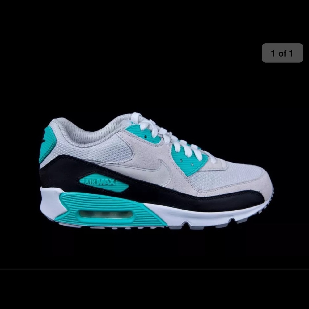 Size 10 - Nike air max 90 natural grey Cool mint