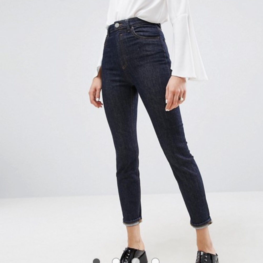 HIGH WAISTED JEANS * ASOS Farleigh Indigo