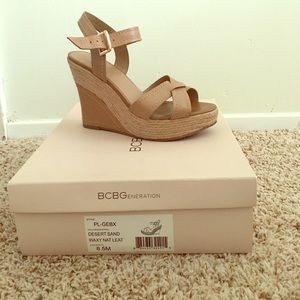 BCBGeneration wedge Sandal.  Size: 8.5
