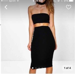 NWT boohoo bodycon chocker dress