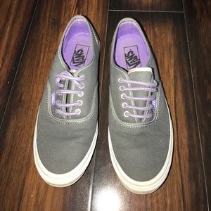 Grey and purple vans