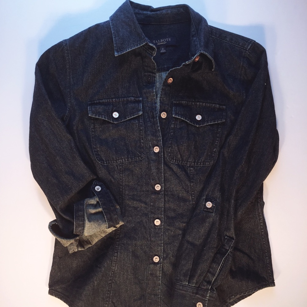 Talbots's Fitted Denim Shirt