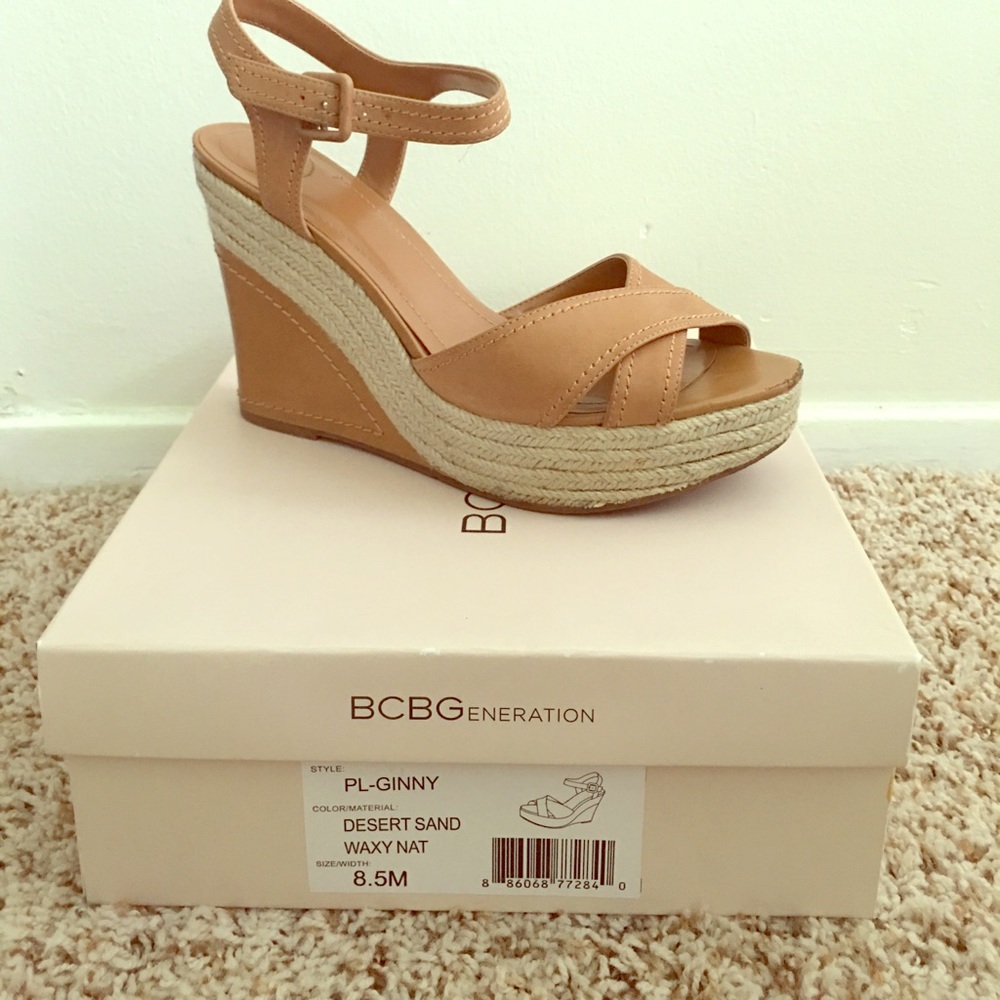 BCBGeneration wedge sandal Size: 8.5