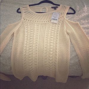 Jessica Simpson Antique White Contem Sweater