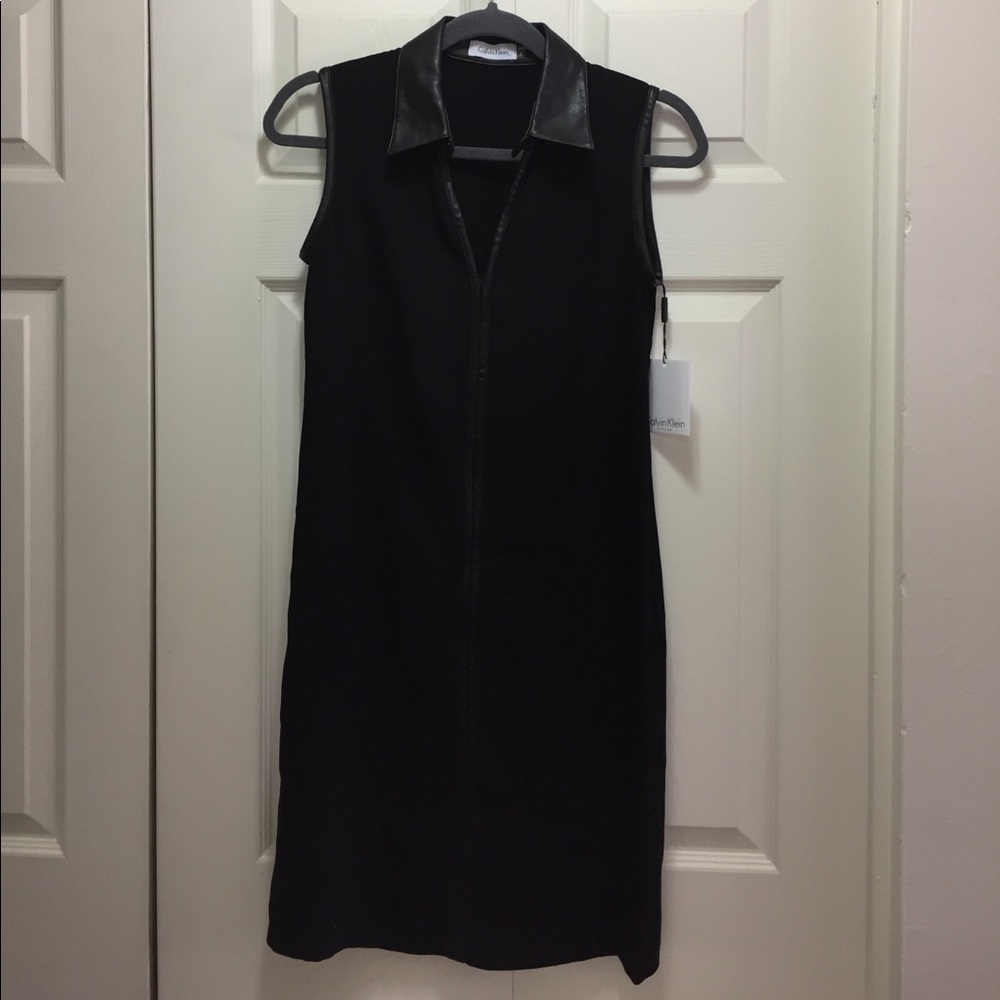 Calvin Klein collared dress w/ tag