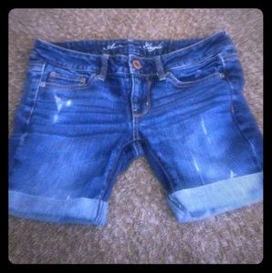 American Eagle stretch shorts.