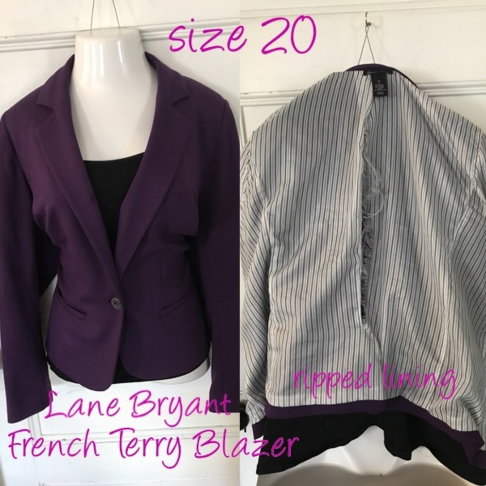 French Terry knit blazer
