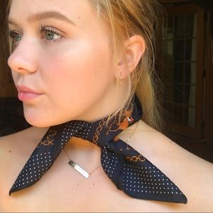 Navy Polka Dots and Jockey Ascot