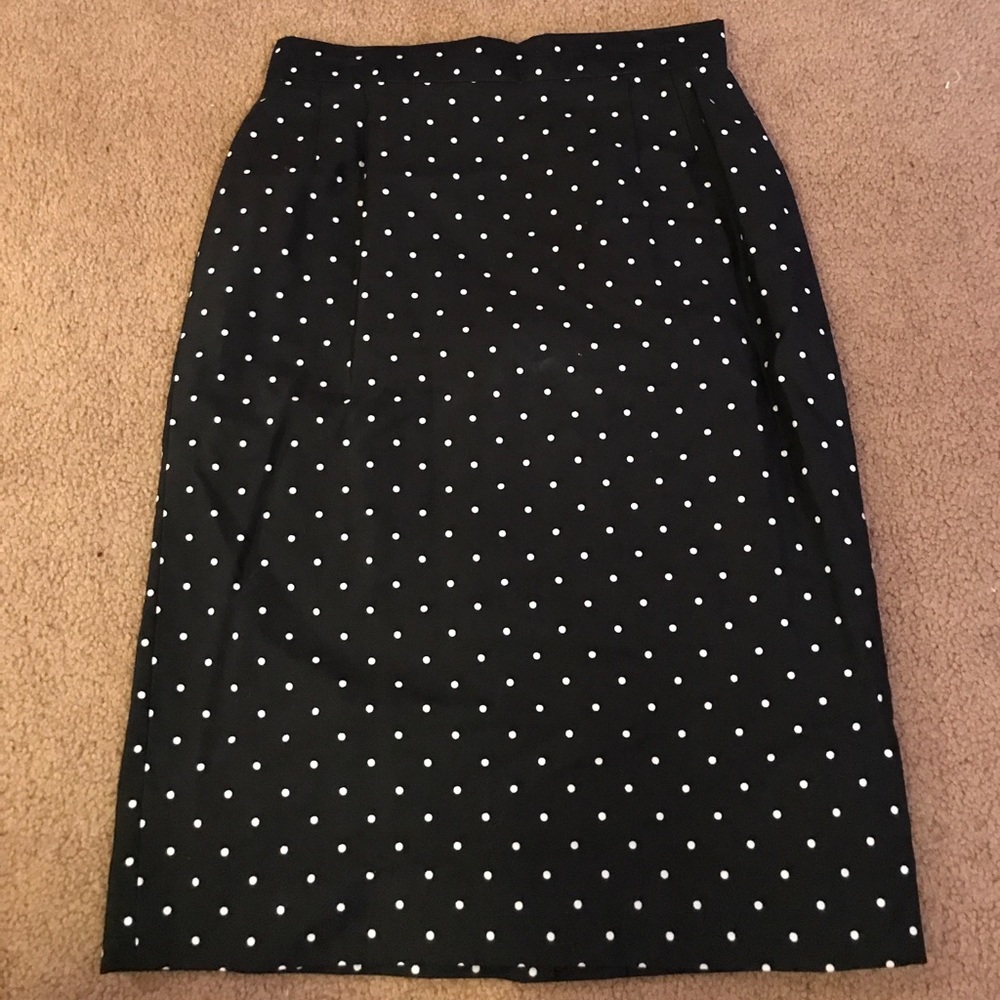 Polka Dot Pencil Skirt