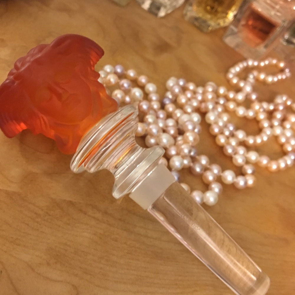 Versace Rosenthal crystal medusa head wine stopper