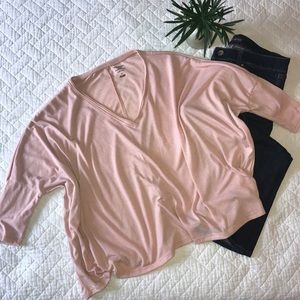 SIMPLY VERA VERA WANG Blush Pink oversized shirt