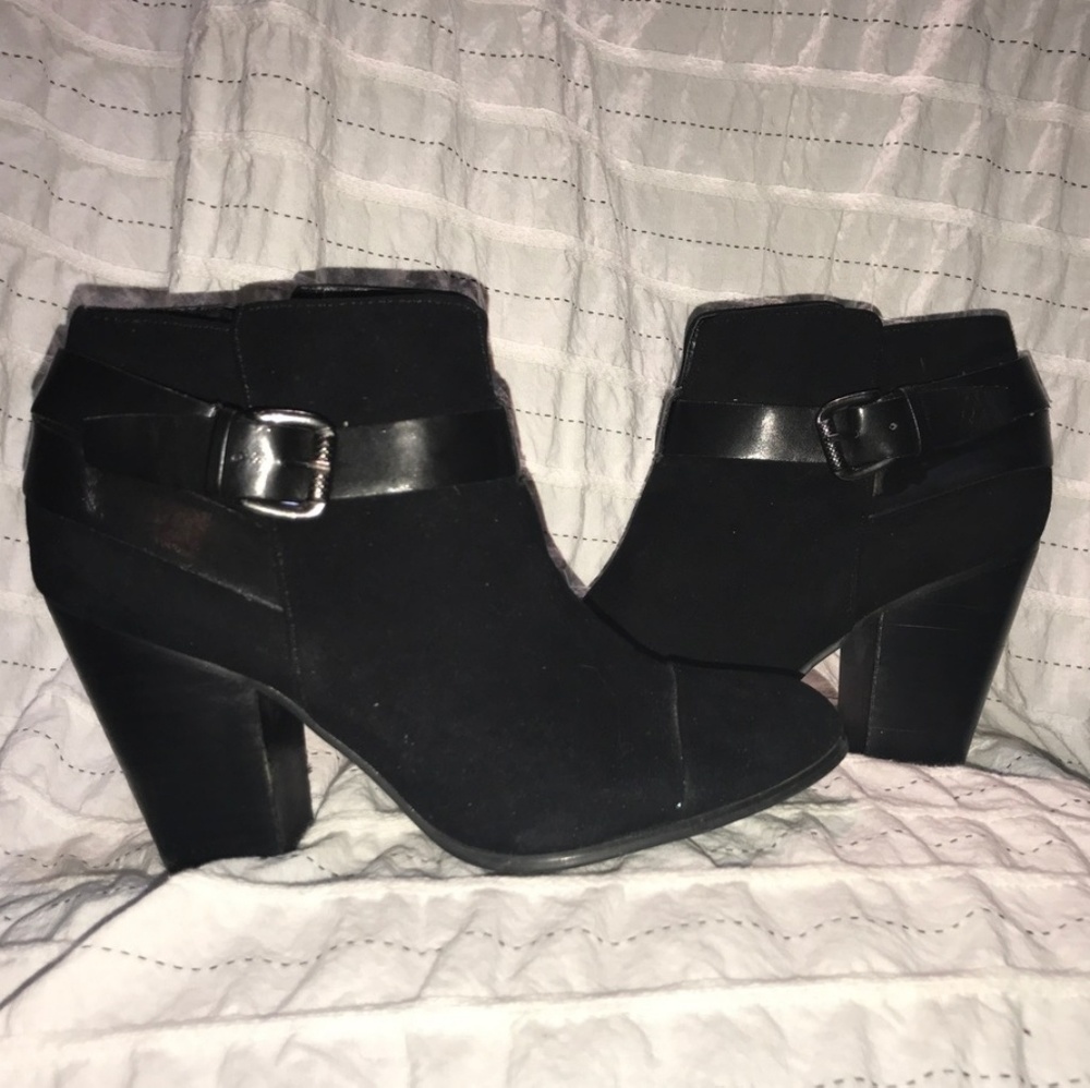 Sexy black ankle boots
