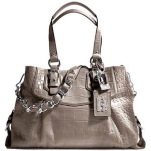Coach Exotic Croco Embossed Madison Satchel