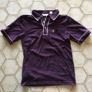 Penguin polo - maroon
