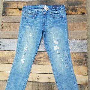 American Eagle Skinny Shredded Stretch Jeans 14