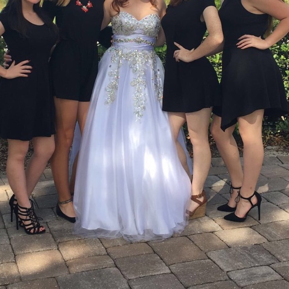 White ball gown