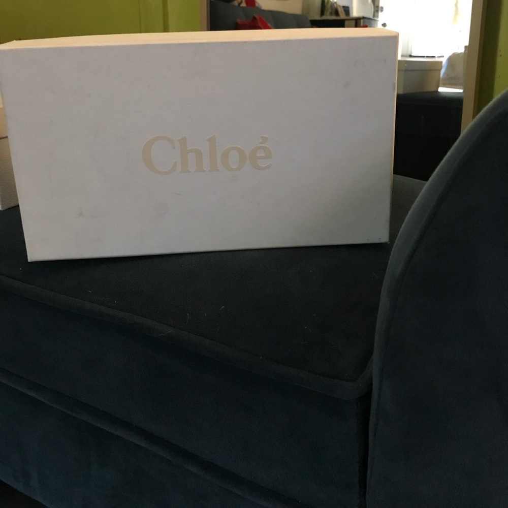 Box with shoes bags..