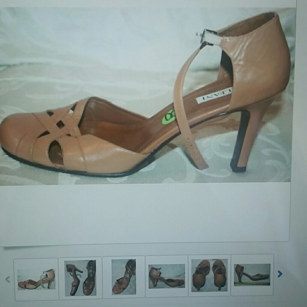 Alfani leather sandals pumps sexy Mary Janes 8