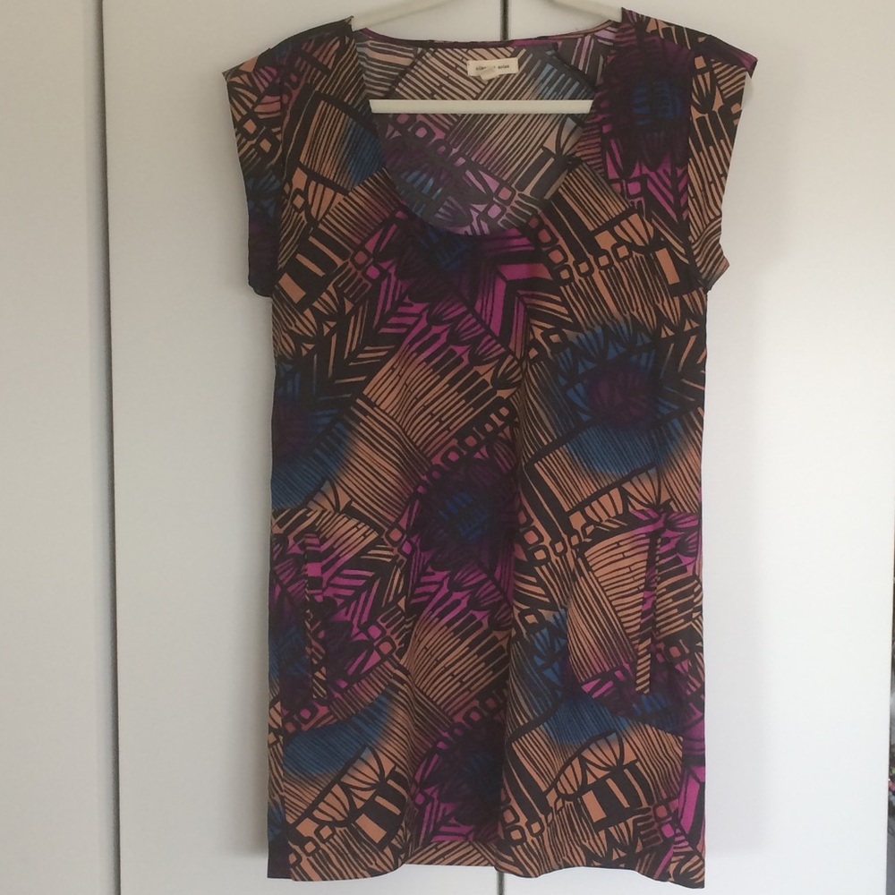 Urban Outfitters Printed Short Sleeve Mini Dress