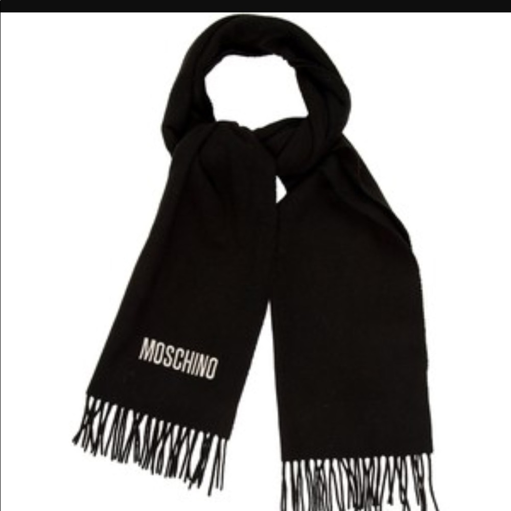 NEW Moschino Extra-fine Merino Wool Scarf