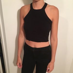 Brandy Melville black crop top