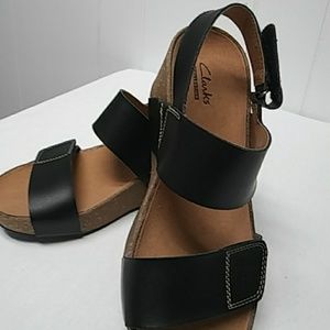 Clarks Platform Sandals