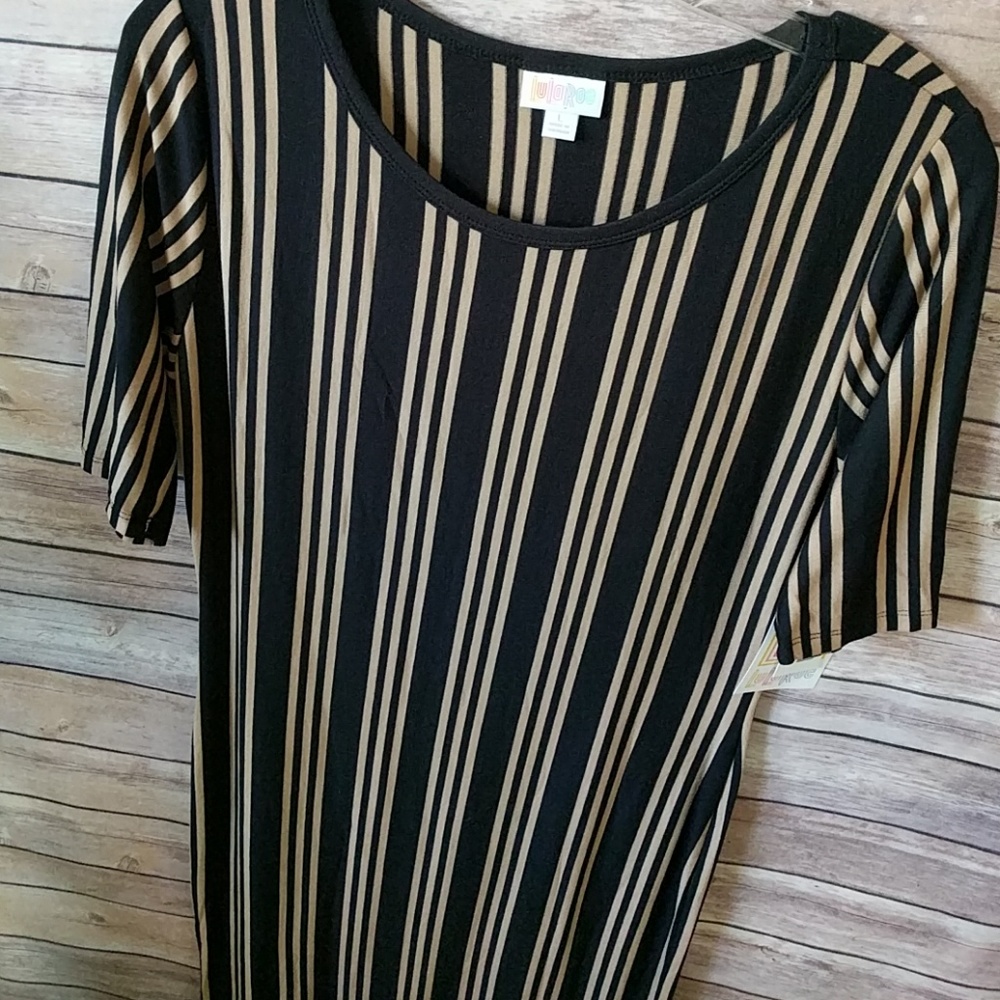 Large Black and Khaki Julia Dress