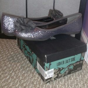 NWT Style & Co Sparkly Pom Pom Flats