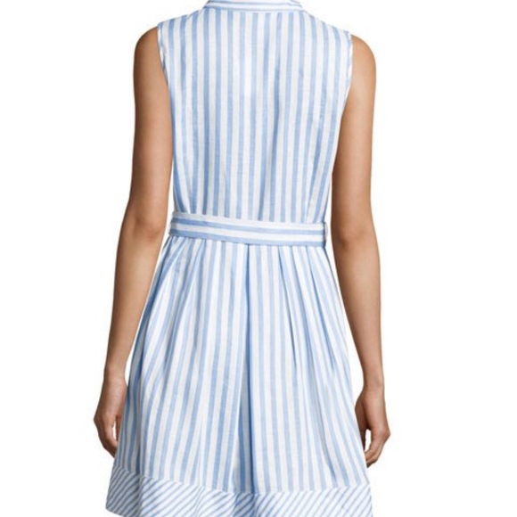 Designer Striped Linen Dress - NEW! - Picture 3 of 4