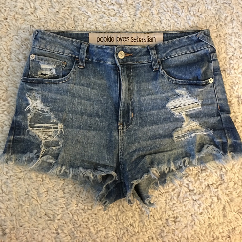 Pookie Loves Sebastian jean shorts