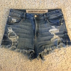 Pookie Loves Sebastian jean shorts