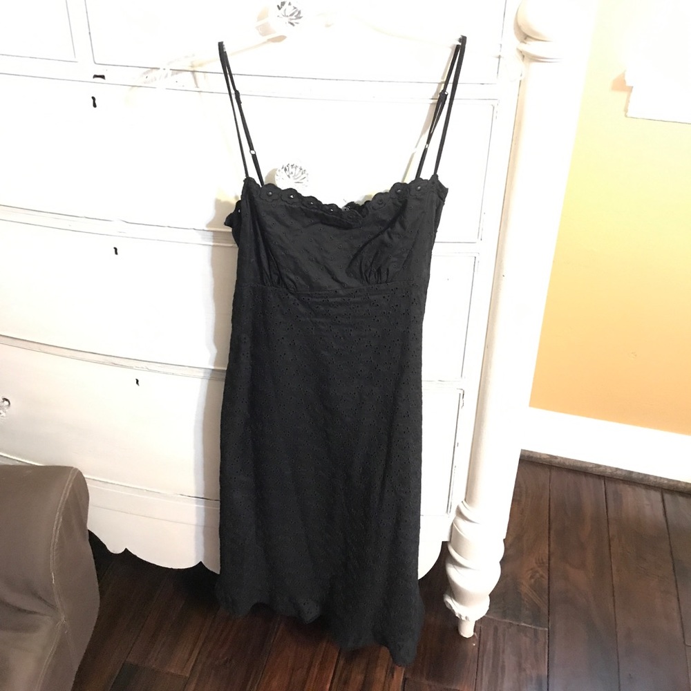 The Limited size 0 black eyelet dress