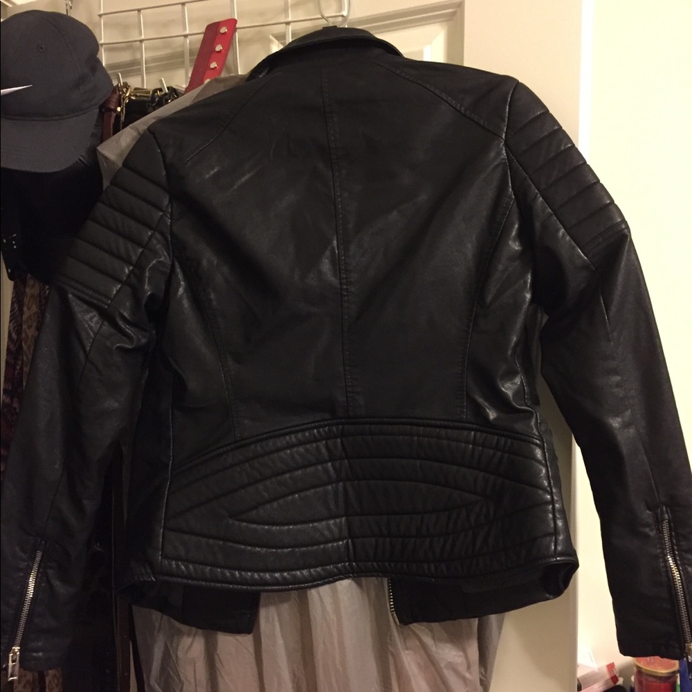 Faux leather jacket